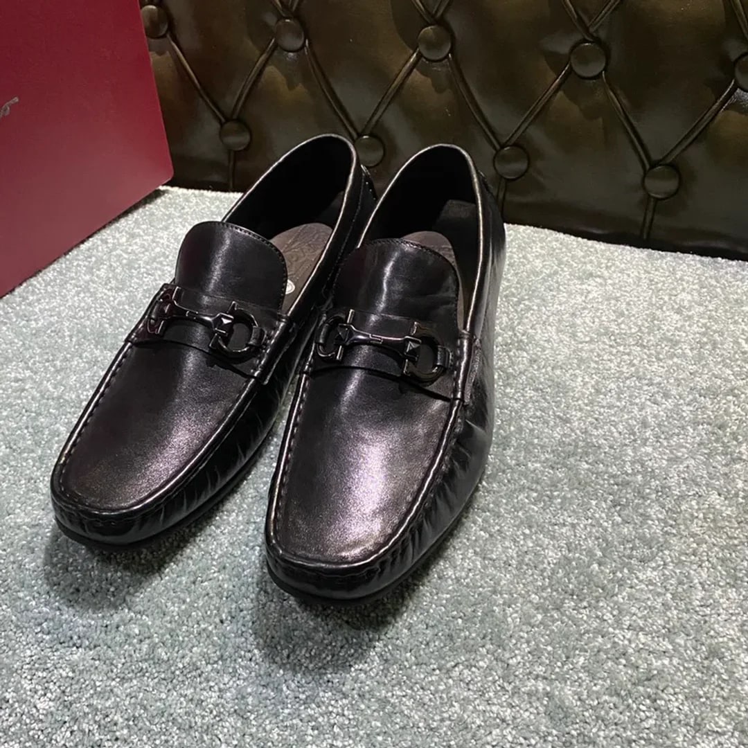 Ferragamo Washed-leather Loafer