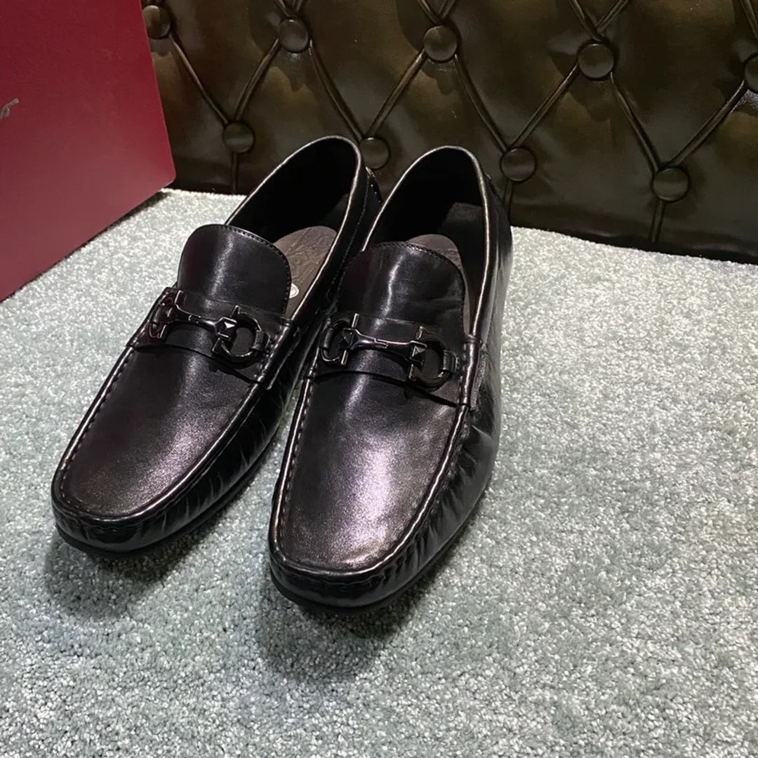 Ferragamo Washed-leather Loafer