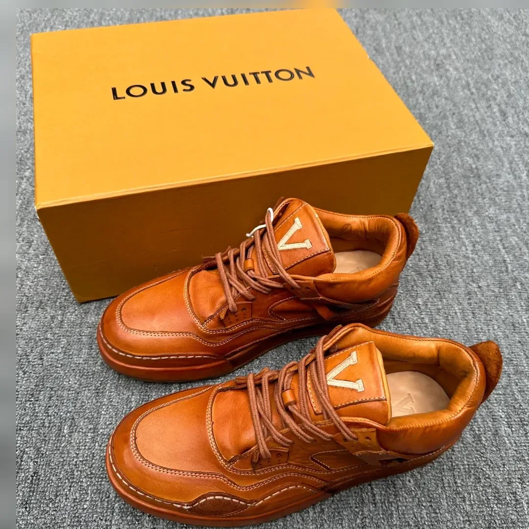 Louis Vuitton Washed-leather Derby