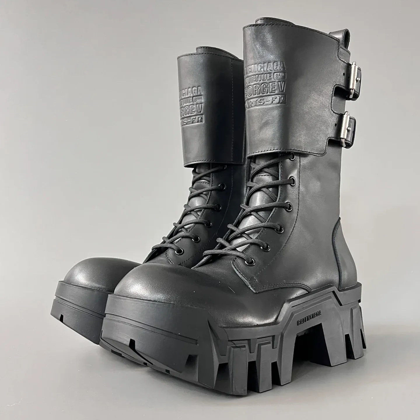 Balenciaga Bulldozer Lace-Up Boot
