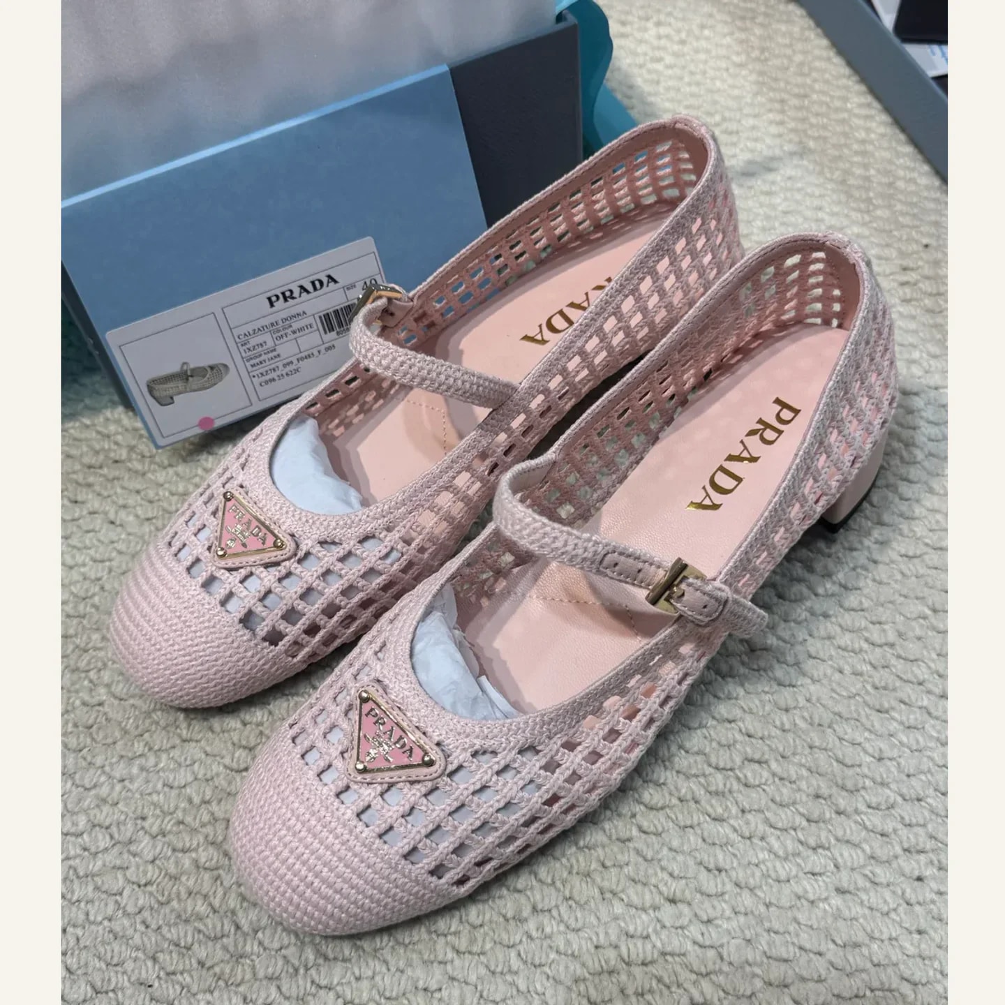 Prada Mesh Mary Jane