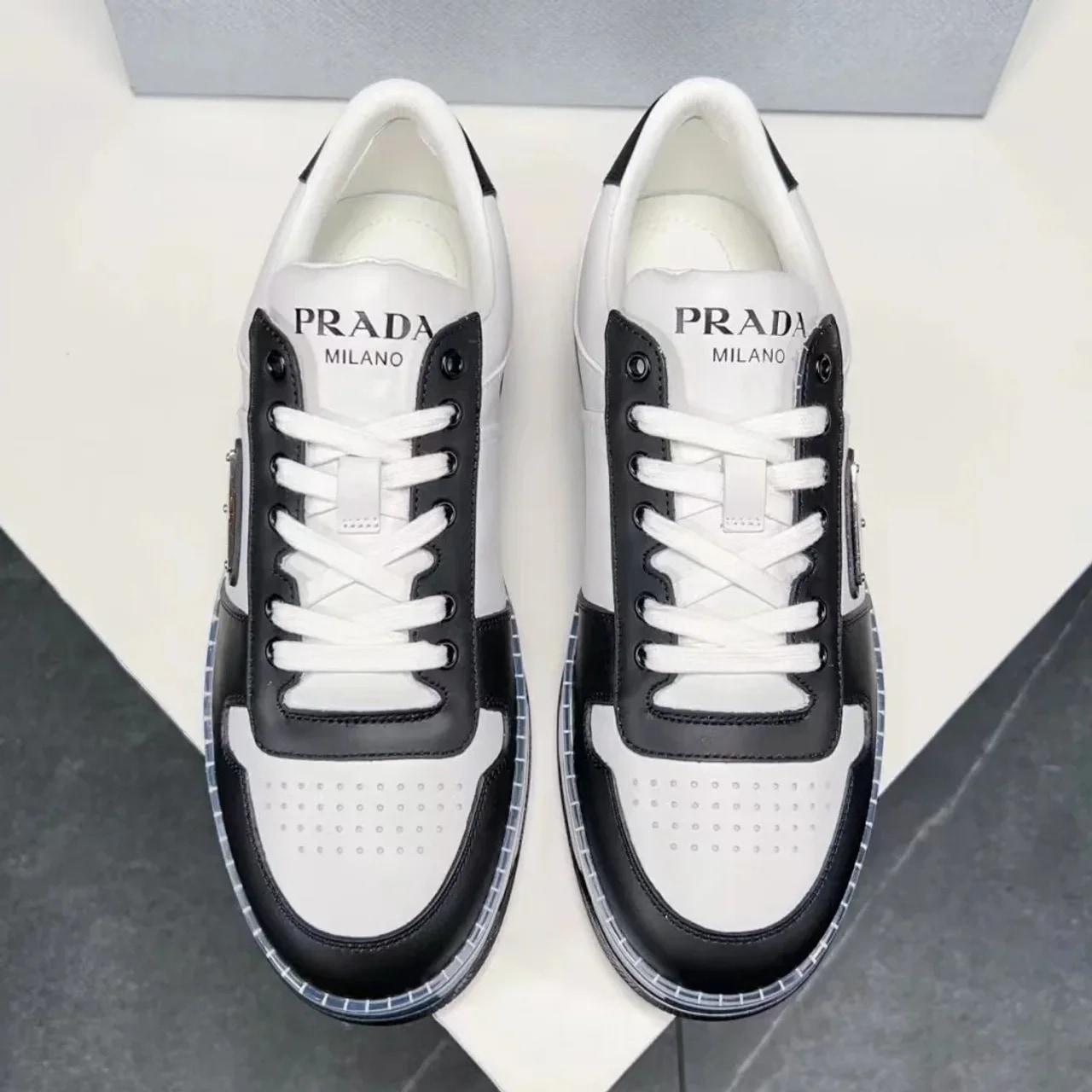 Prada Leather Low-top Sneaker