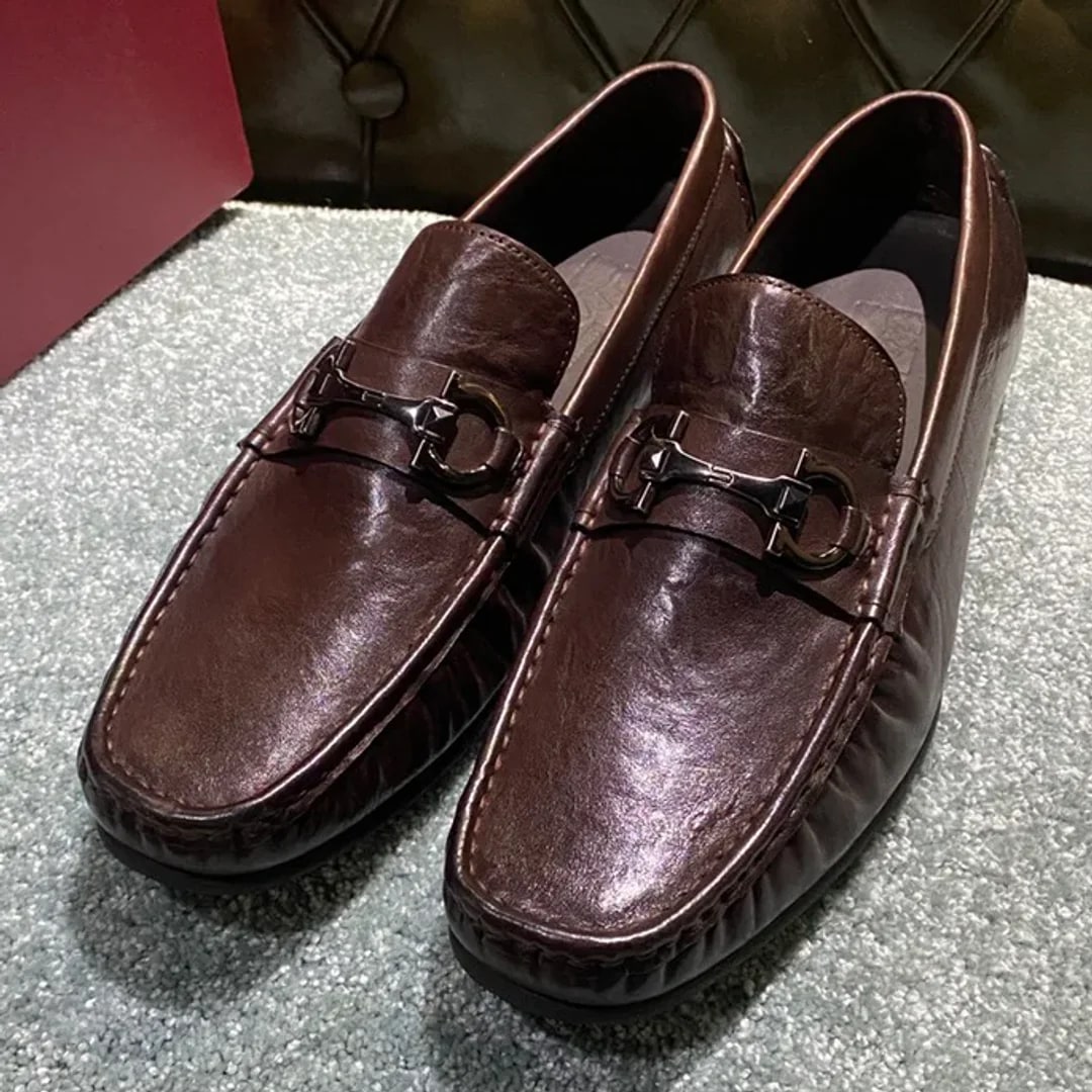 Ferragamo Washed-leather Loafer