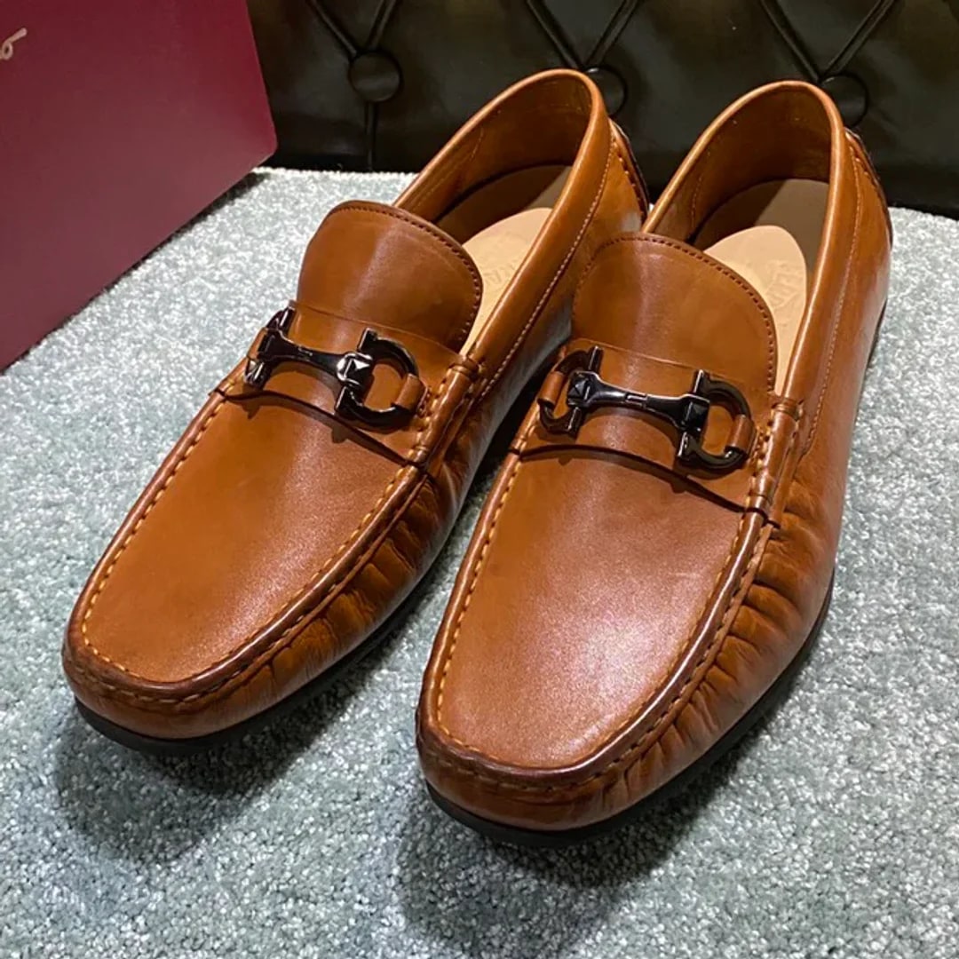 Ferragamo Washed-leather Loafer