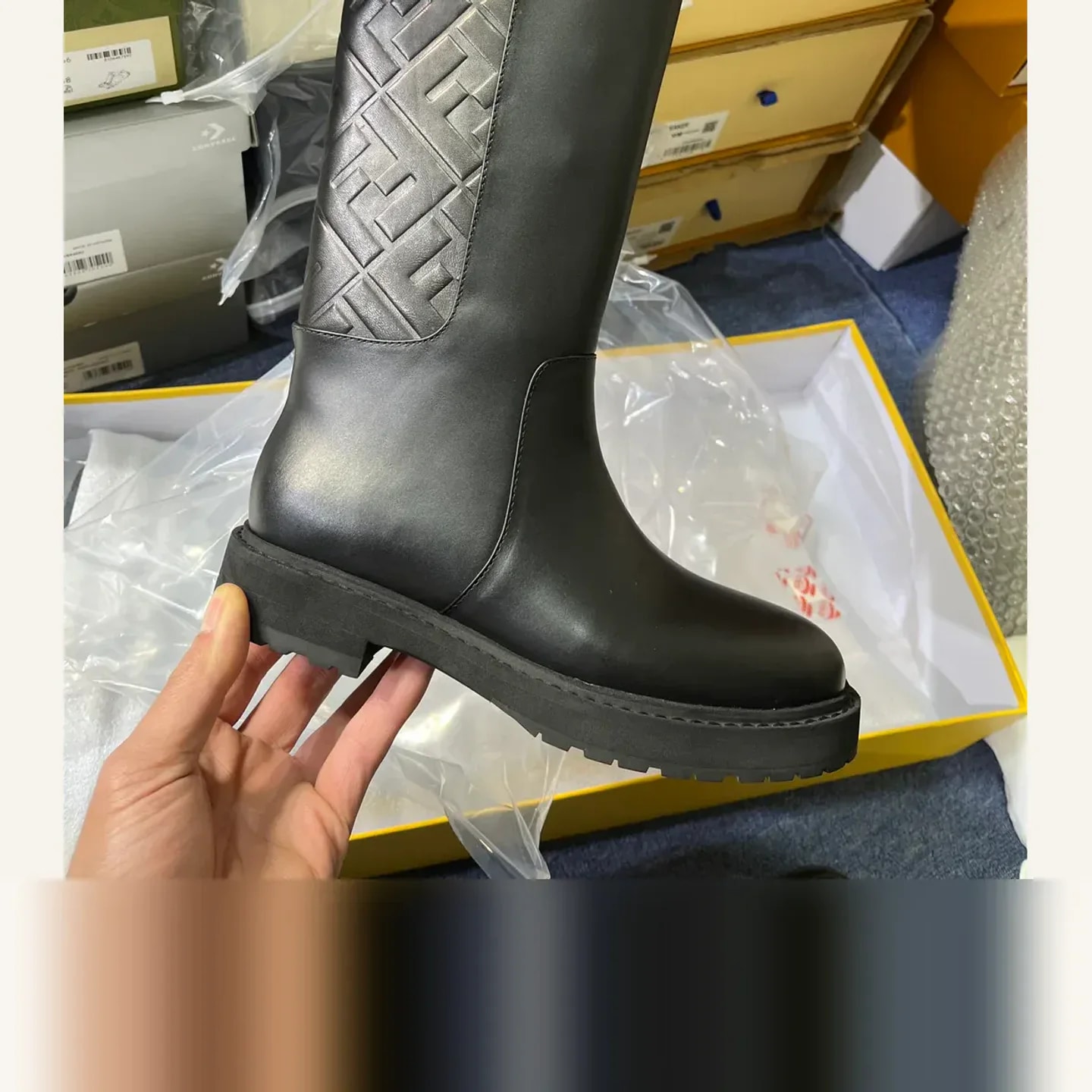 Fendi Monogram Knee-high Boot