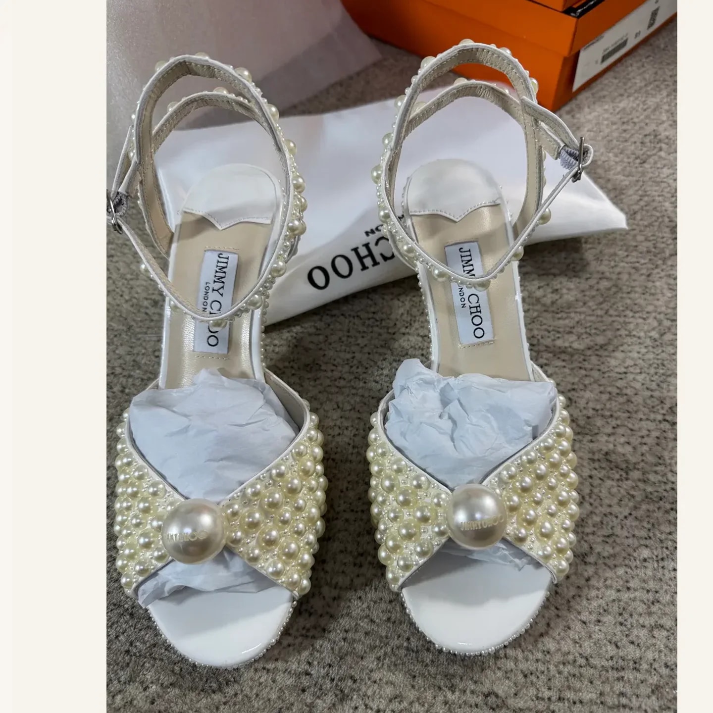 Jimmy Choo Pearl-embellished Sandal
