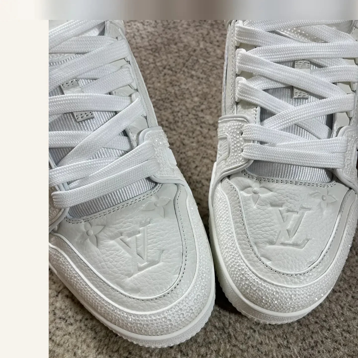 Louis Vuitton Crystal LV Trainer Sneaker