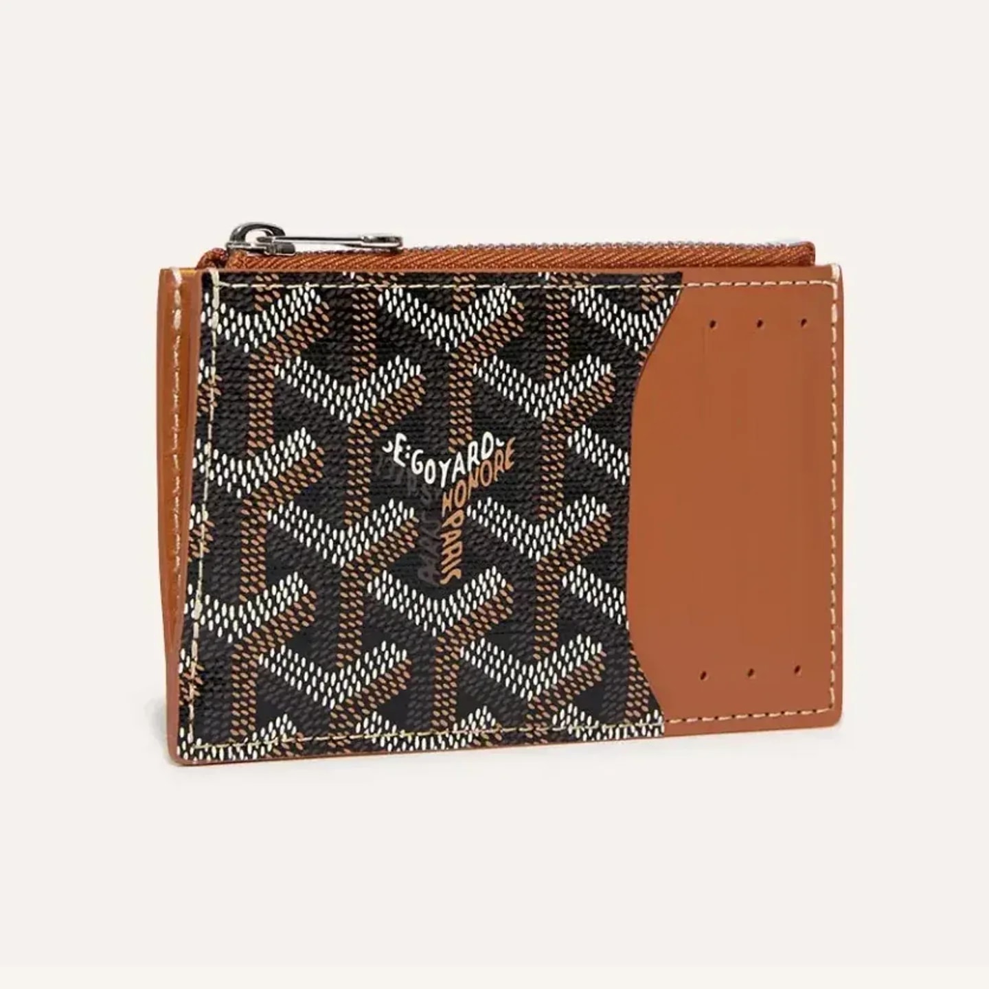 Goyard Bourbon zipped card holder